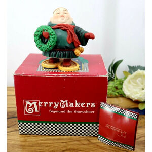 Dept 56 Merry Makers “Sigmund the Snowshoer” Figurine-Original Box - Vintage